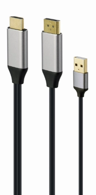 Hdmi a DP 4K adapter USB-A tápellátással