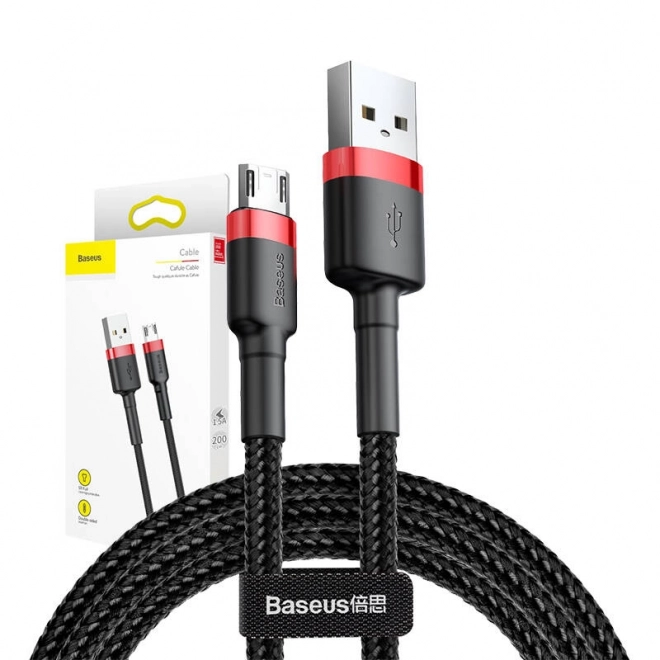 Baseus cafule erősített micro usb kábel 2m piros-fekete