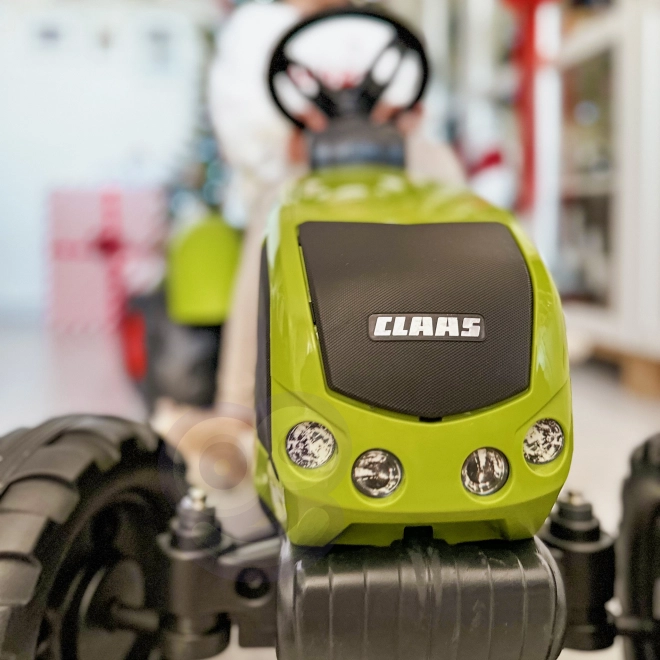 FALK Traktor pedálos Claas Arion 430 utánfutóval