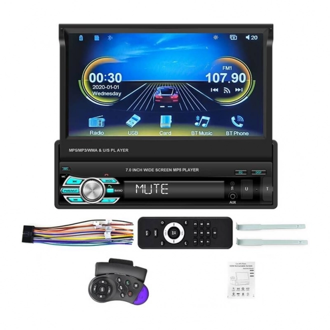 Autós monitor 6,86' Podofo Carplay és Android Auto, WiFi