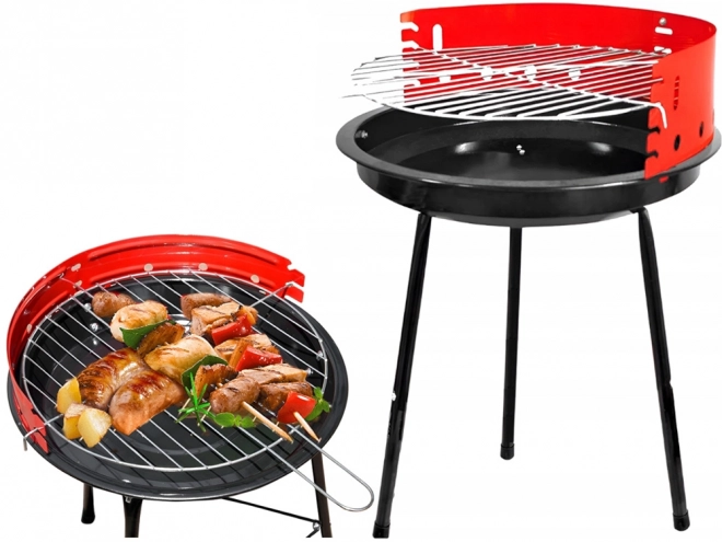 Kerti hordozható kemping faszenes grill