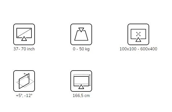 Neomounts mobil állvány 70 colos képernyőhöz