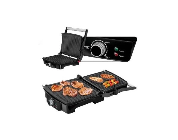 Elektromos grill rozsdamentes acéllal