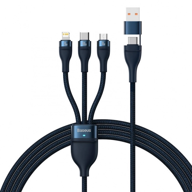 Baseus Flash Series 2 in 1 töltőkábel USB-C + Micro USB + Lightning