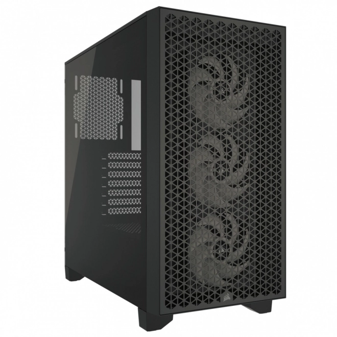 Corsair 3000D RGB airflow fekete edzett üveg középtorony ház