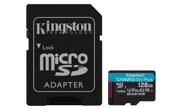 MicroSD kártya 128GB Canvas Go! Plus adapterrel