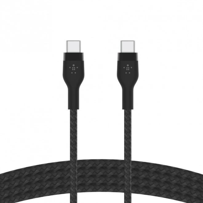 BoostCharge USB-C/USB-C szilikon kábel fekete 2m