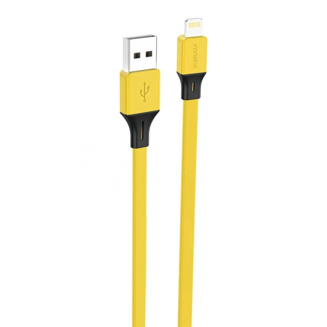 Foneng USB-A - Lightning kábel 1m, sárga