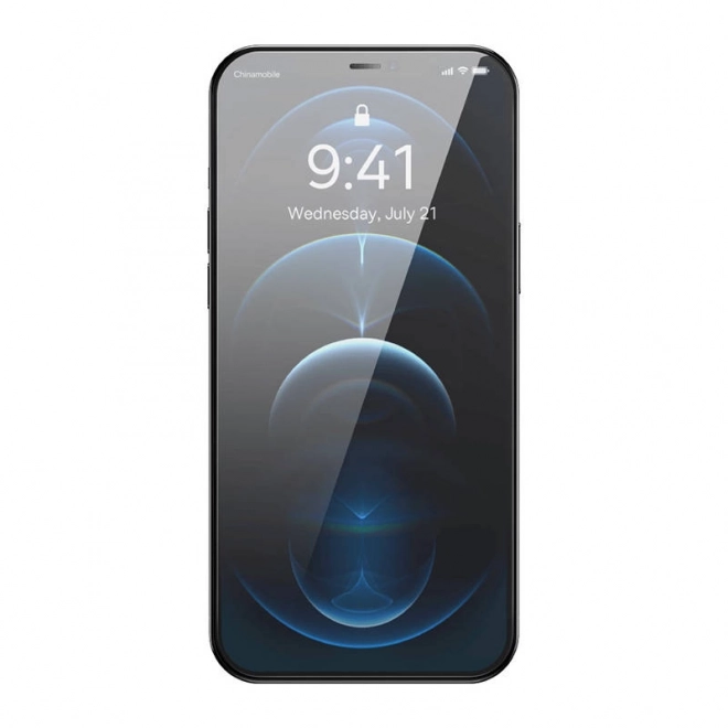Baseus 0,4 mm edzett üveg iPhone 12 Pro Max-hoz tisztítókészlettel
