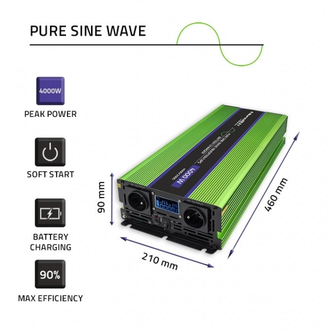 Qoltec hordozható energia átalakító