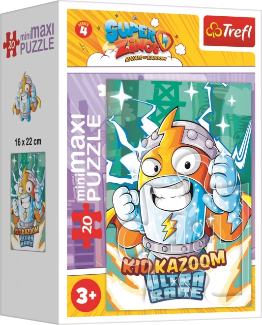 Trefl puzzle Kid Kazoom és Super Zings: ultra ritka 20 darabos