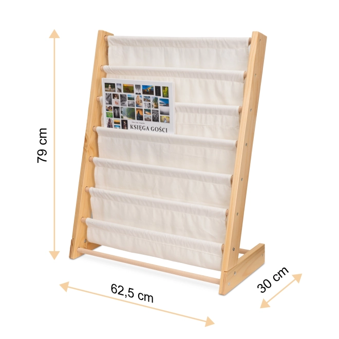 Gyerek könyvespolc állvány 79cm