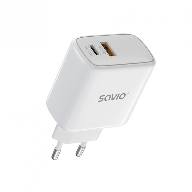 Gyors Töltő Power Delivery 3.0 30W Fehér Kábel
