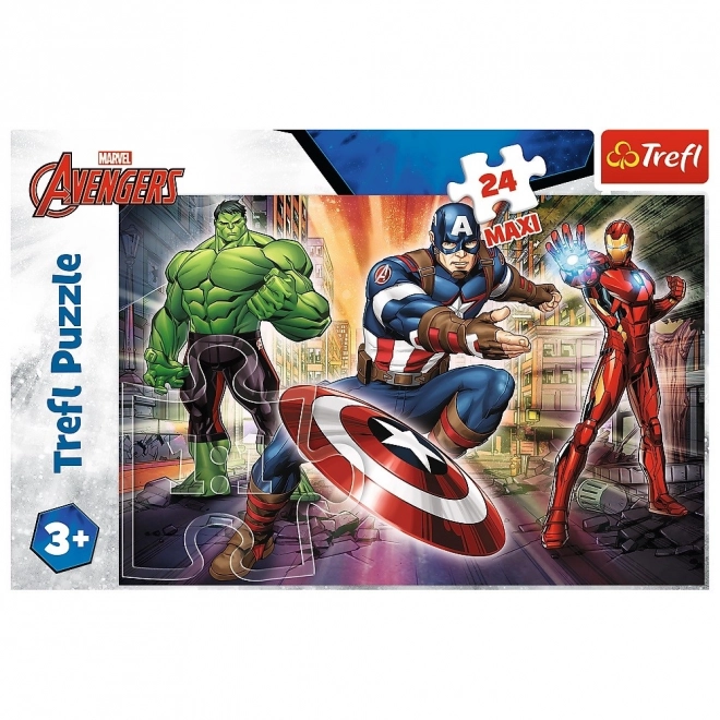 avengers világában maxi puzzle 24 darabos