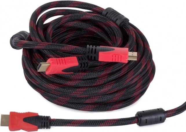 HDMI kábel 1.4, 10 m, aranyozott csatlakozók, 4K/2K, Full HD 3D, ethernet