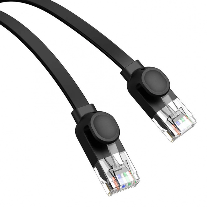 Baseus plochakábel Ethernet RJ45 Cat.6 12m fekete