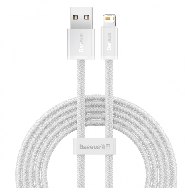 Baseus dinamikus USB-Lightning kábel, 2m, fehér