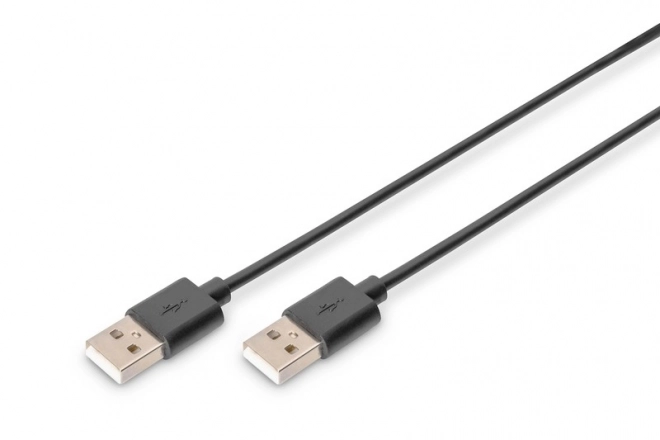 Usb 2.0 csatlakozókábel, fekete, 1m