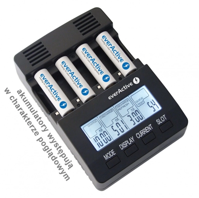 Profi EverActive NC-3000 akkumulátortöltő AAA/AA/C/D típusú elemekhez