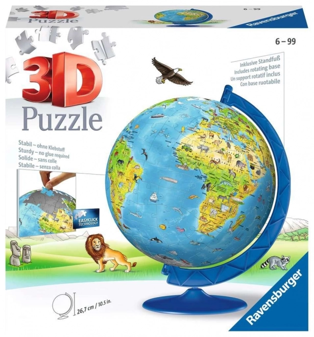 3D Puzzle - Gyerek Globusz