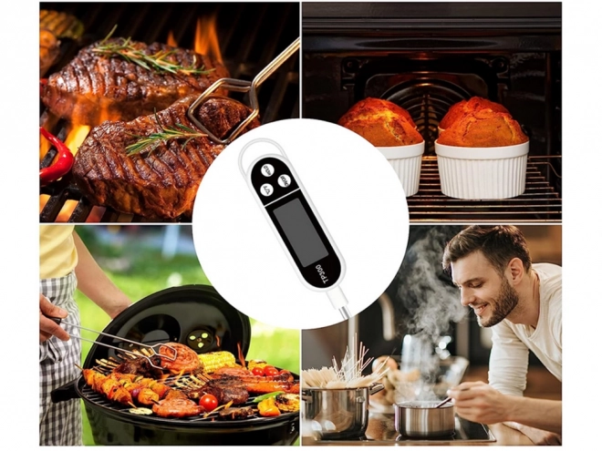 Elektronikus grill- és hús hőmérő szondával