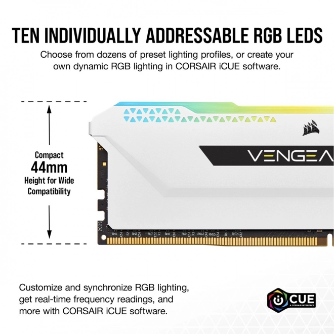 Vengeance RGB PRO SL 16GB DDR4 memória, fehér