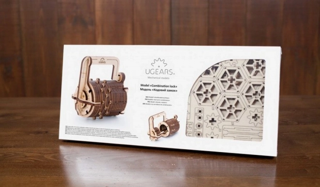 Ugears 3D puzzle számzár 34 darabos