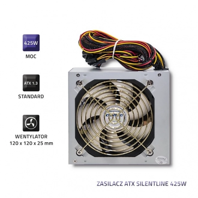 SilentLine 425W ATX tápegység