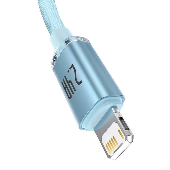 Baseus crystal shine usb kábel iP-hez, 2.4A, 1.2m