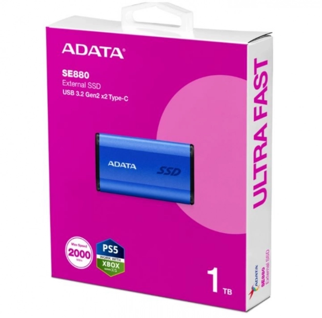 Külső SSD meghajtó 1TB USB3.2 Niebieski