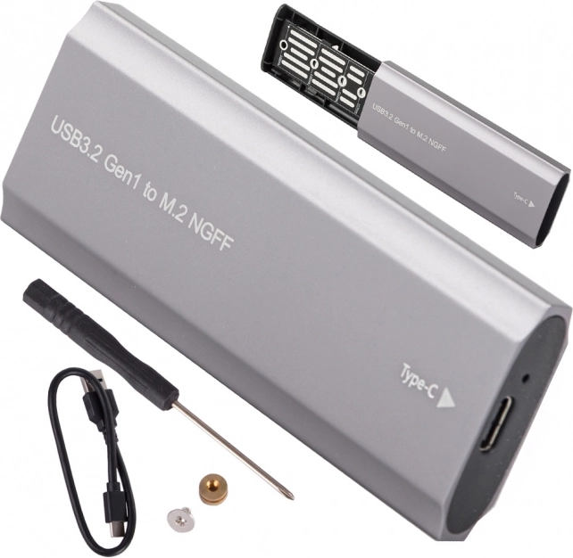 Külső ház SSD-hez M.2 SATA NGFF-hez USB‑C-vel (USB 3.2 Gen1)
