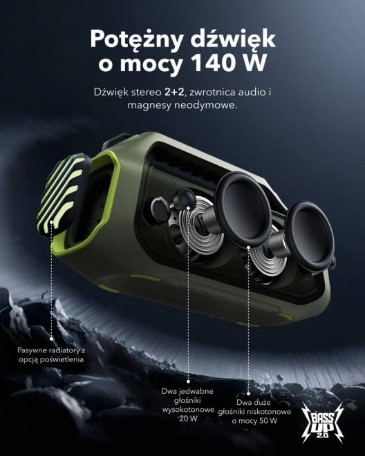 Soundcore Boom 2 Plus zöld hangszóró