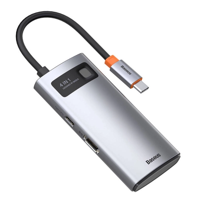 Baseus Metal Gleam sorozat 4 az 1-ben USB-C hub