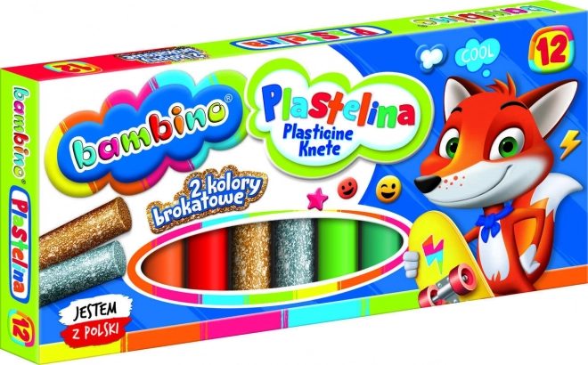 Plastilina, 12 szín BAMBINO