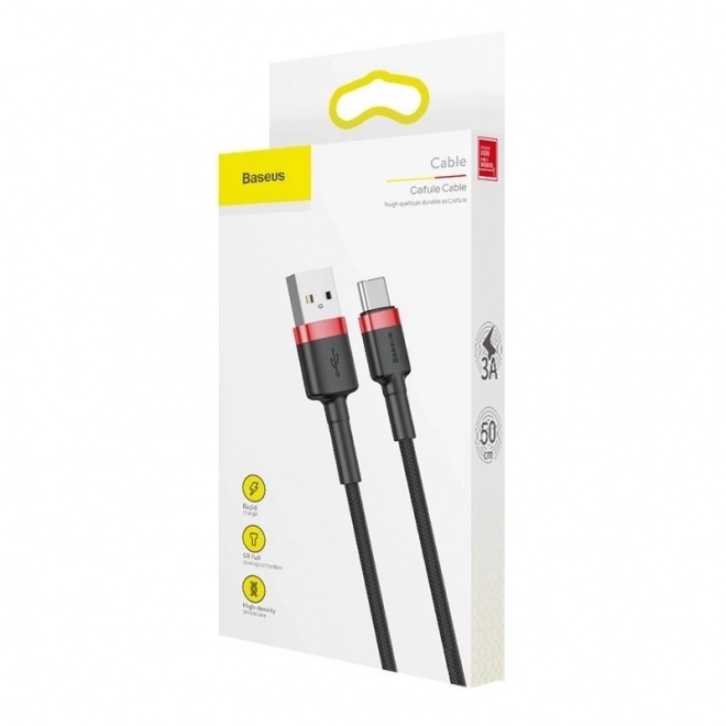 Baseus cafule USB-C kábel 2A 2m piros-fekete