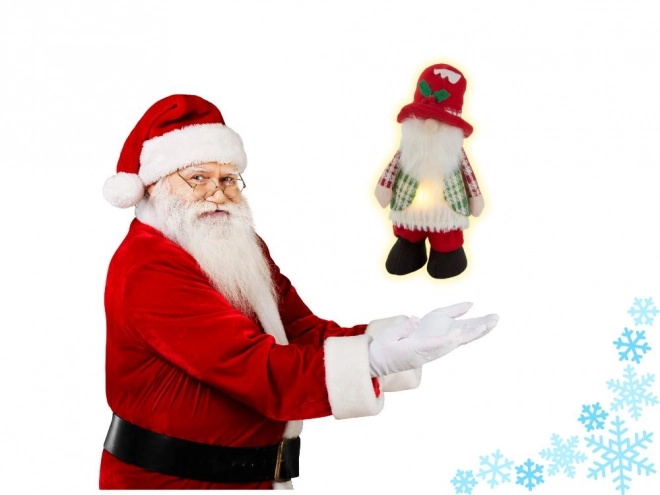Szellem karácsonyi kobold LED világítással 30 cm