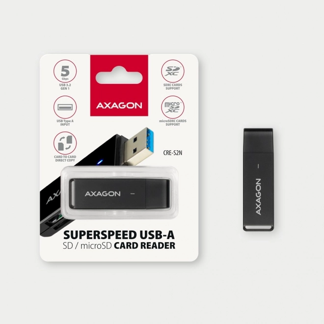 Kártyaolvasó USB 3.2 Gen 1 kétfoglalatos SD/microSD kártyákhoz