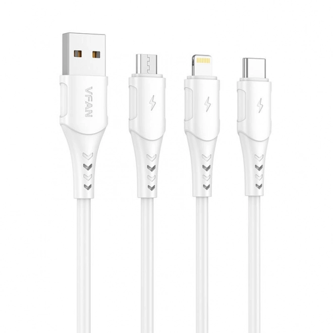 Vipfan színes X12 USB-Lightning kábel