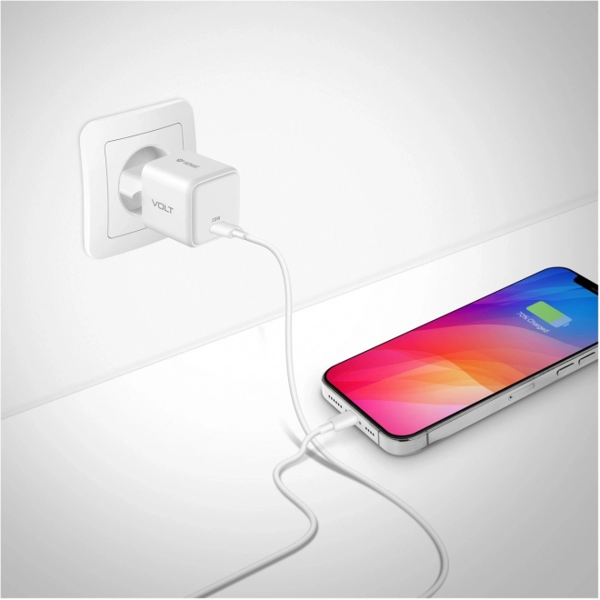 Hálózati USB C Töltő 20W Fehér