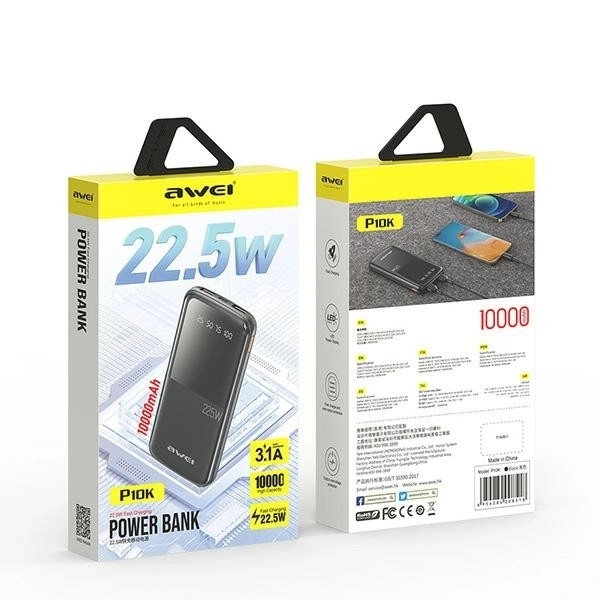 Powerbank gyors töltéssel és 10000mAh kapacitással