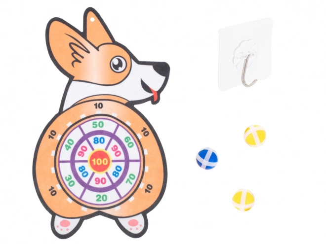 Gyerekjáték Corgi céltábla száraz labdákkal