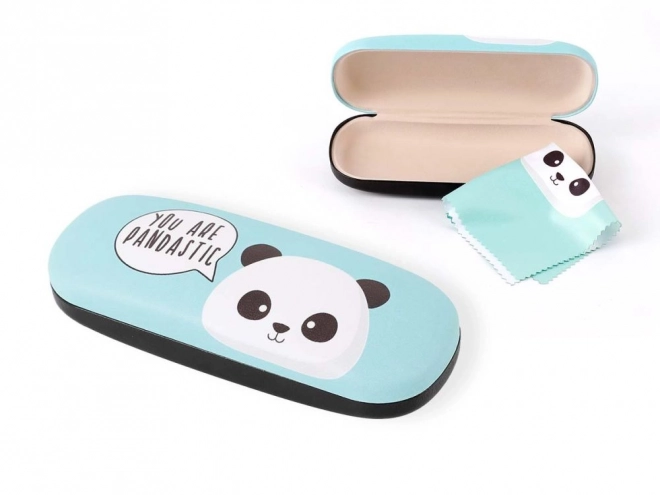 Panda mintás szemüvegtok