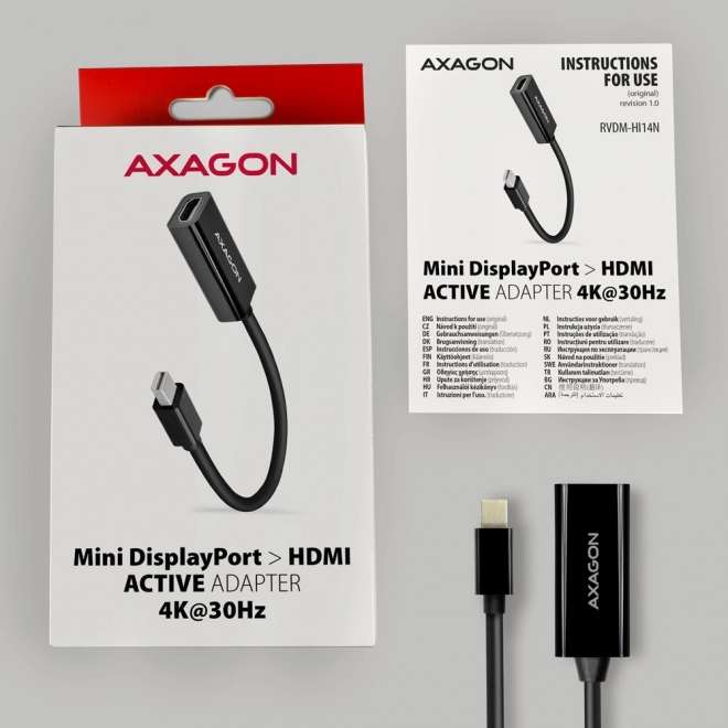 Aktív Mini DisplayPort-HDMI 4K Adapter