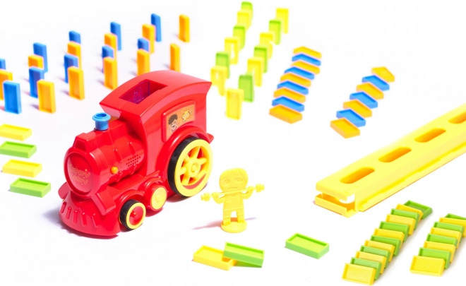 Domino pálya vonatos készlet gyerekeknek – Piros