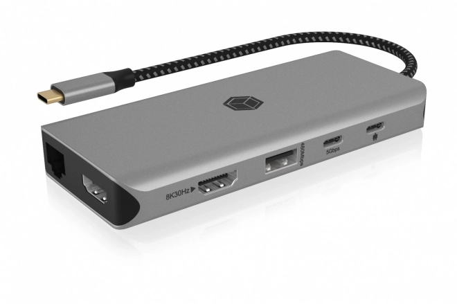 Icy Box 12 az 1-ben USB-C dokkolóállomás 100W PD-vel