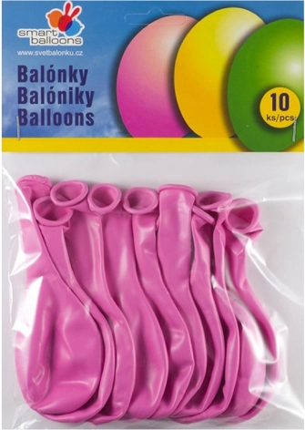 10 Darab Rózsaszínű Felfújható Léggömb Készlet 26cm