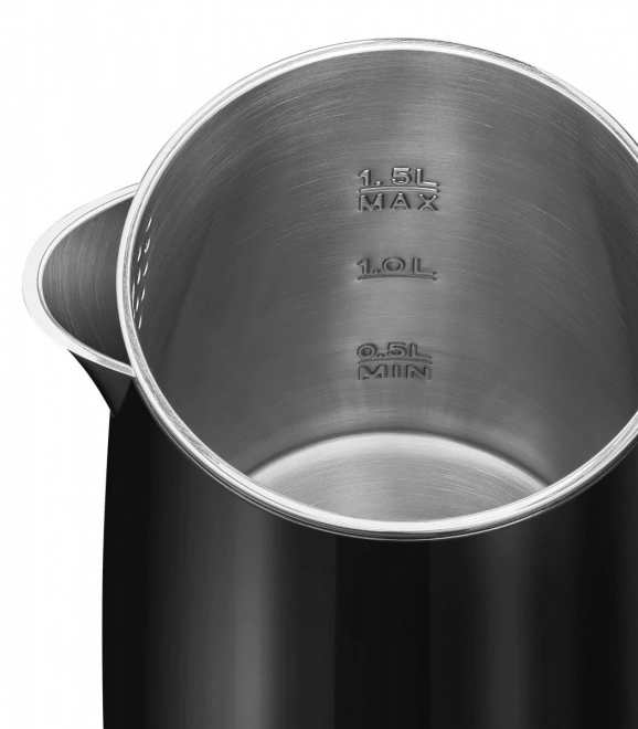 Digitális vízforraló 1.5L - fekete
