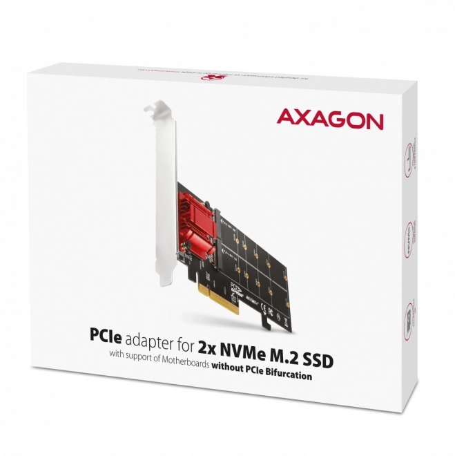 PCIE AXAGON 2x M.2 Nvme Raid Kontroller