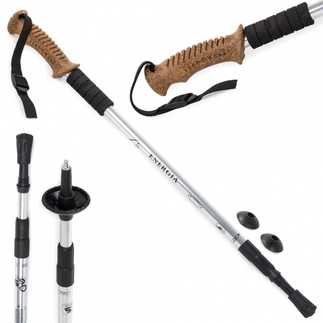 Nordic Walking Trekking Bot Parafa Markolattal – Ezüst