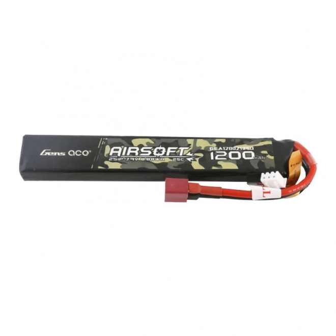 Lipo akkumulátor Gens Ace Airsoft fegyverekhez 7,4V 1200mAh 25C